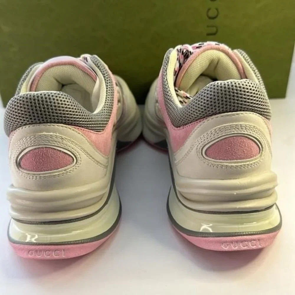 New Authentic Gucci Run Premiem Suede Mesh Sneakers